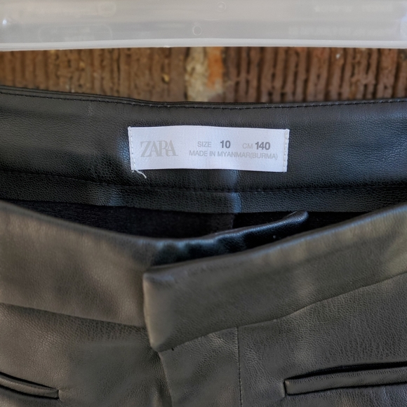 Kids Zara 'leather' pants - Picture 3 of 7